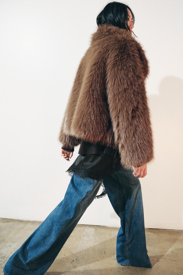 Veste effet fourrure douce