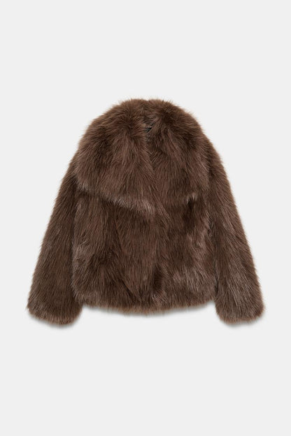 Veste effet fourrure douce